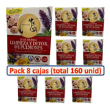 Pack De 8 Cajas Té Limpieza Y Detox De Pulmones 20 Unid. C/u