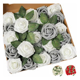 Rosas Artificiales Decoración Fiesta De Boda Flor 8 Cm 25pcs