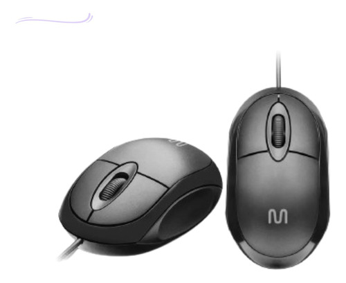 Mouse Com Fio Óptico Usb 1200dpi Preto Multilaser Ergonômico