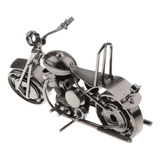 Antigua Motocicleta Modelo De Decor Black