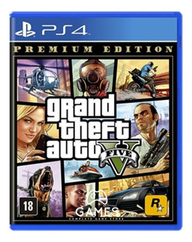Jogo Grand Theft Auto V Premium Edition Gta 5 Ps4 Fisica