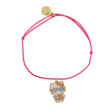 Pulsera Elástica Hello Kitty Cientifica Dorada