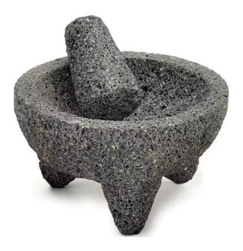 Molcajete De Piedra Volcánica No. 7, 18cm,calidad De Primera