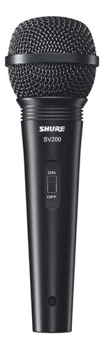 Micrófono Shure Sv200 Dinámico Cardioide Negro