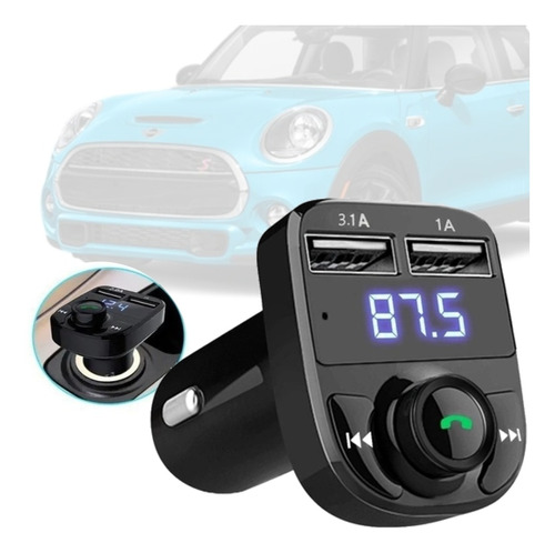 Adaptador Bluetooth Conversor Fm Universal Mini Cooper