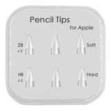 Punta Reemplazo Para Apple Pencil 1era Y 2da Gen Pack 6 Uni