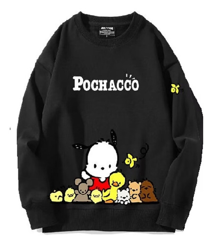 Sudadera De Algodón Puro Estilo Casual Sanrio Pochacco Frien