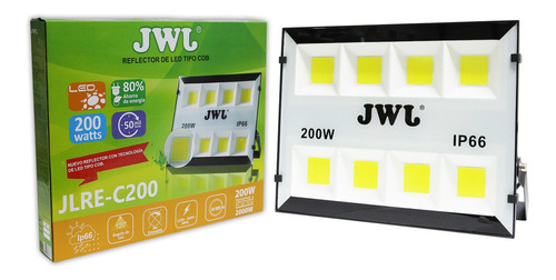 Reflector Led Cob 200w Luz Blanca 18000lm 110-240v Ip66 Jwj