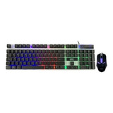 Combo Teclado Y Mouse Gamer Blanco Play To Win Gtc Cbg-018