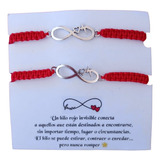 Pulsera Hilo Rojo Infinito Amor Parejas