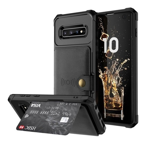 Capinha Carteira Moderna Samsung Galaxy S9 S10 Plus Note 9