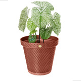 Vaso De Planta Decorativo Jardim Varanda Moderno Rattan