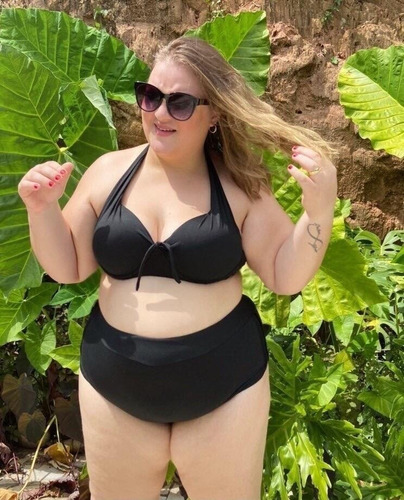 Bikini Brasileño Plus Size Negro