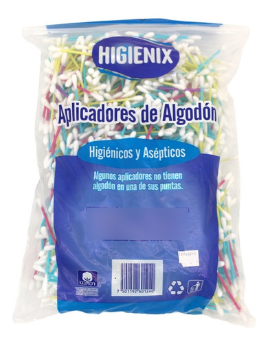 Bolsa Cotonetes Hisopos Higienix 1000 Piezas