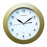 Reloj Pared Eurotime Mod 996/1800 Redondo Analogico Dorado