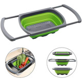 Escurridor Extensible Cocina Silicona Cubiertos Fruta Diseño