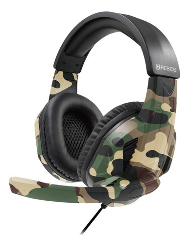 Fone De Ouvido Gamer Com Microfone Pc Headset P3 Camuflado