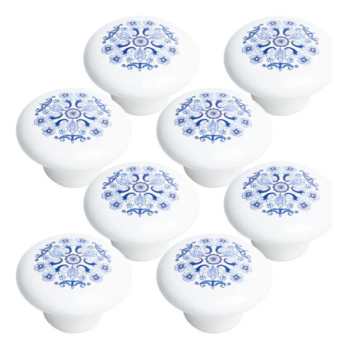 8x Puxador Indiano Cerâmico Flores 38mm Para Armário Gaveta | MercadoLivre