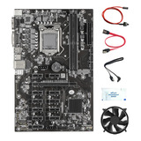 Placa Base Minera B250b 12 Pcie Btc Con Ventilador+pasta Tér