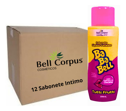 Sabonete Íntimo Bababell Tutti-frutti Atac Bell Corpus 12 Un