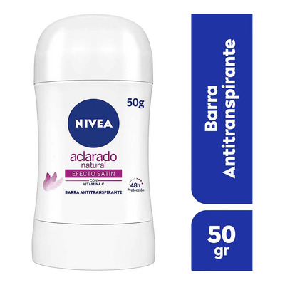 Desodorante Nivea Mujer Aclarado Natural Efecto Satín En Barra 50g | MercadoLibre