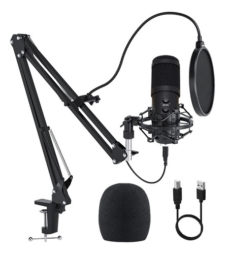 Microfono Usb Profesional Condensador Condenser Stream Cuota