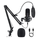 Microfono Usb Profesional Condensador Condenser Streaming !!