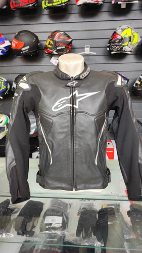 Jaqueta Moto Alpinestars Atem V3 Couro Esportiva