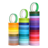 Juego De Cintas Washi De 40 Rollos, Cintas Decorativas De Br