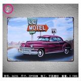 Cuadro Ruta 66 Cartel Chapa Rockabilly Bar Pub Retro Vintage