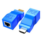 Repetidor Hdmi De Red Hdmi A Rj45, 2 Unidades Hdmi Extensor