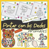 Libro : Pintar Con Los Dedos | Animales | A Partir De 2...