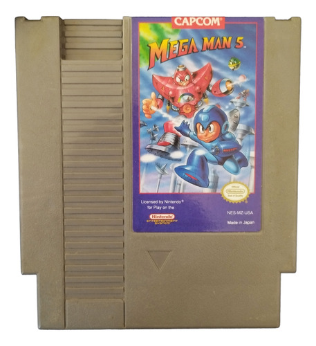 Mega Man 5 Nes Megaman V Nintendo Rockman Trqs