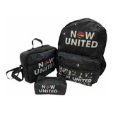 Kit Mochila Now United Escolar Lancheira Térmica E Estojo