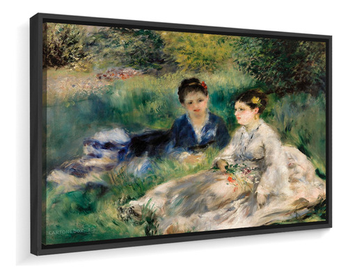 Quadro Canvas Renoir Mulheres Na Grama 92x90