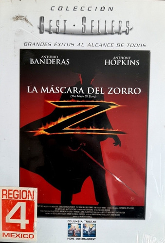 La Máscara Del Zorro. Antonio Banderas. En Dvd 