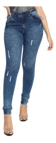 Calça Biotipo Jeans Feminina Skinny Up Com Puidos Ref 27554