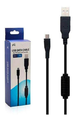 Cabo Carregador Controle Ps4 Com Filtro Usb V8 1,80 Mts