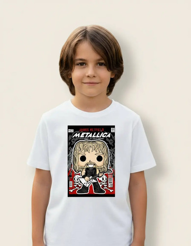 Playera Metalica James Hetfield  Funko Pop Magazine Niños | Meses sin interés