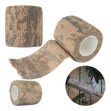 Fita Adesiva Bandagem Elastica Camo Tape Camuflada Bege