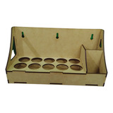 Caja Organizadora Pinturas Y 10 Pinturas Acrilicas Eq