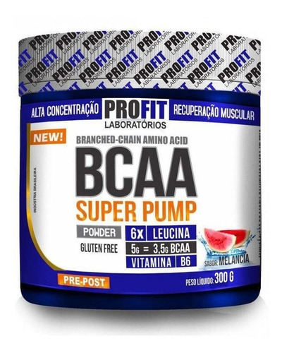 Bcaa 6:1:1 Super Pump Powder 300g - Profit Sabor Melancia