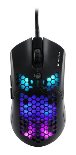 Naceb Mouse Phantom Rgb 10000 Dpi Alambrico Sensor Paw 3325