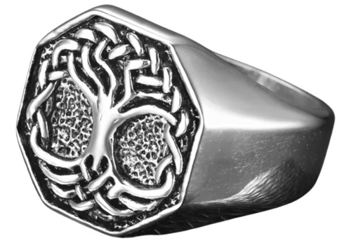 Anillo Yggdrasil Arbol De La Vida Vikingo Poppe Arg