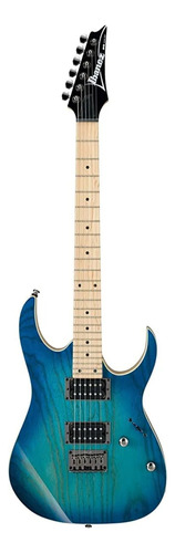 Guitarra Eléctrica Ibanez Rg Standard Rg421 Superstrato De Fresno Blue Moon Burst Con Diapasón De Arce