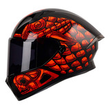 Casco Moto Integral Roda Course Stonesnake Mica Humo Dot