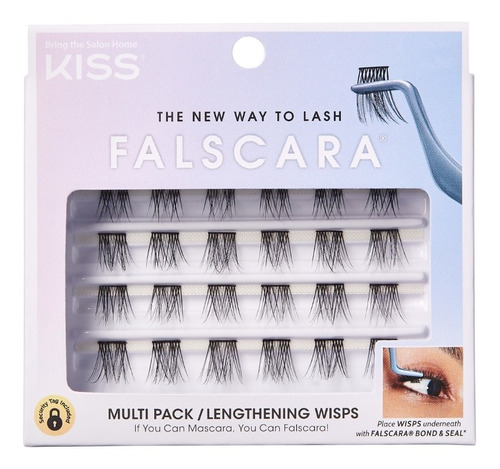 Multi Pack Pestañas Postizas Kiss Falscara Lengthening Wisps