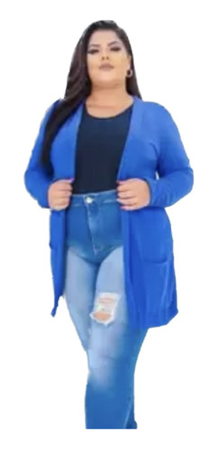 Cardigan Feminina Plus Size!! 46 Ao 54!! Promoção!! Parka!!