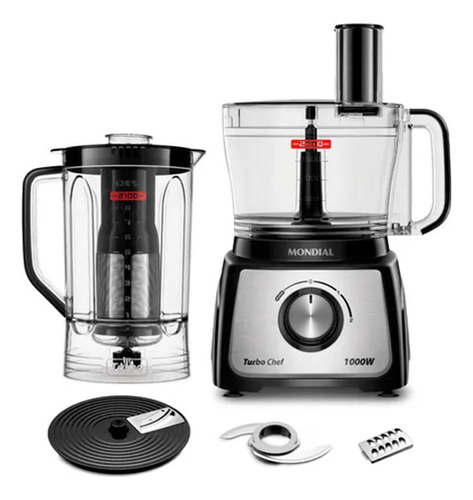 Multiprocessador Turbo Chef 5 Em 1 Mpn-01-b 1000w Mondial 