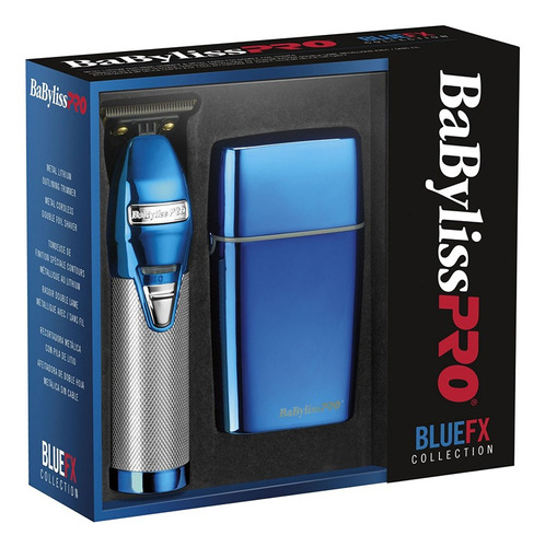 Combo Babyliss Pro Bluefx Trimmer Y Shaver Metalica